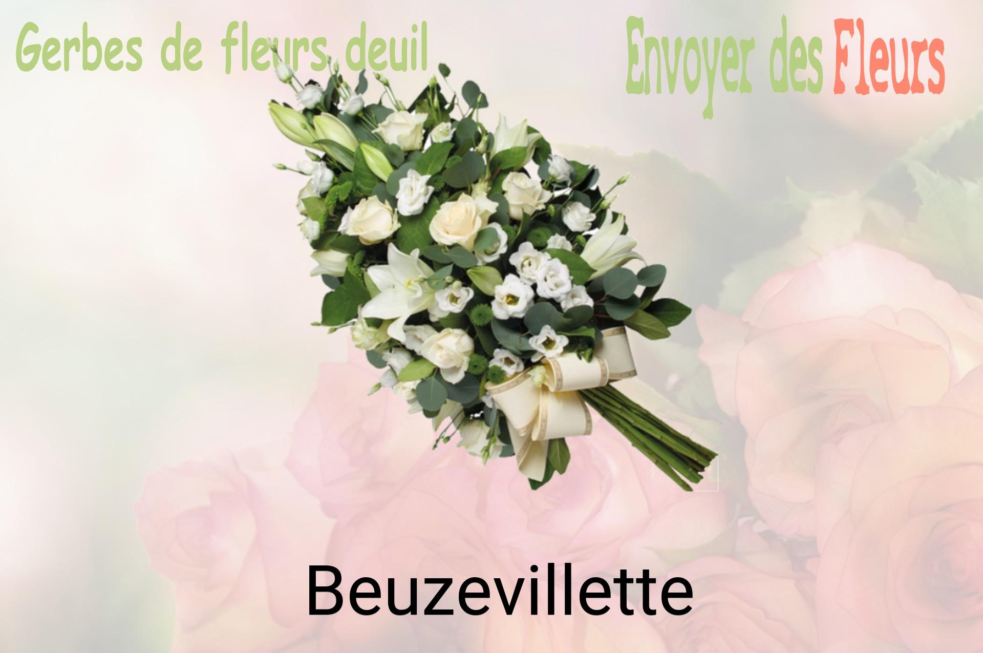Gerbe de fleurs de deuil livrée à Beuzevillette